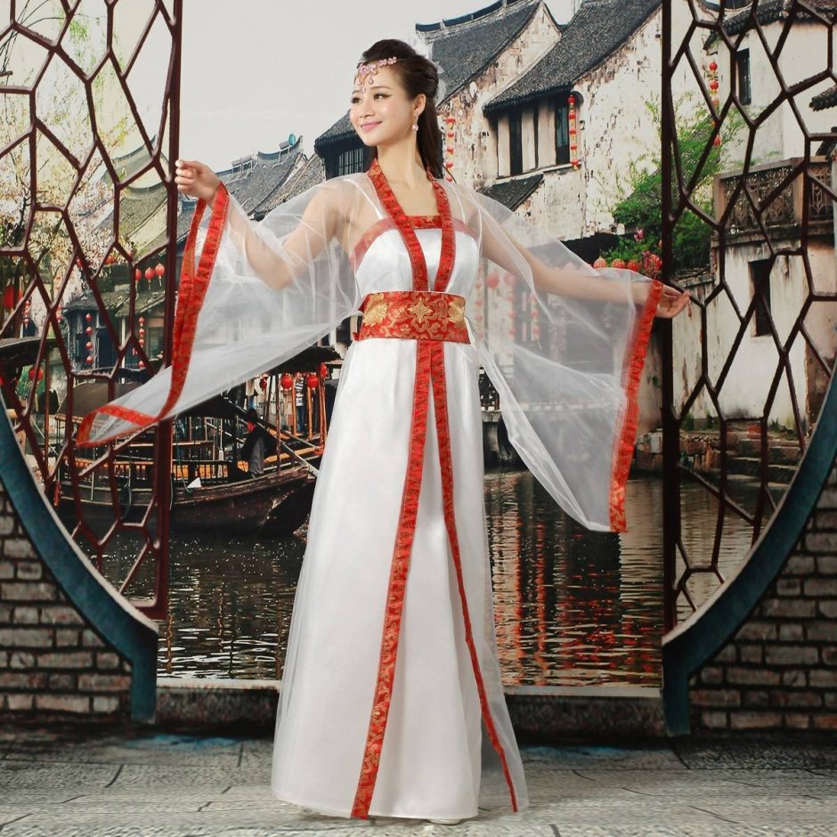 Китайское свадебное платье Ханьфу