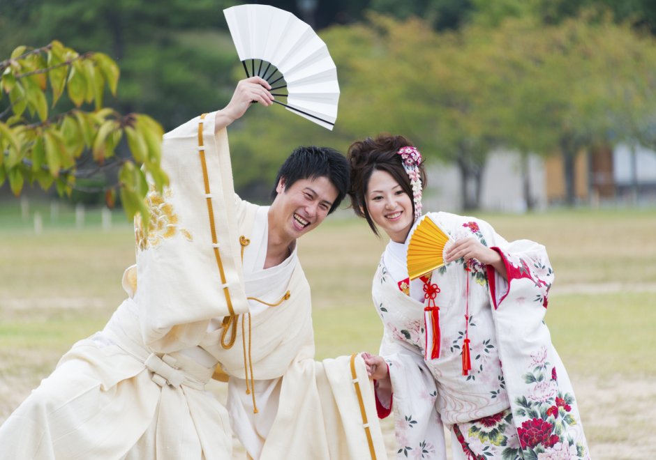 Свадьба в Японии пара