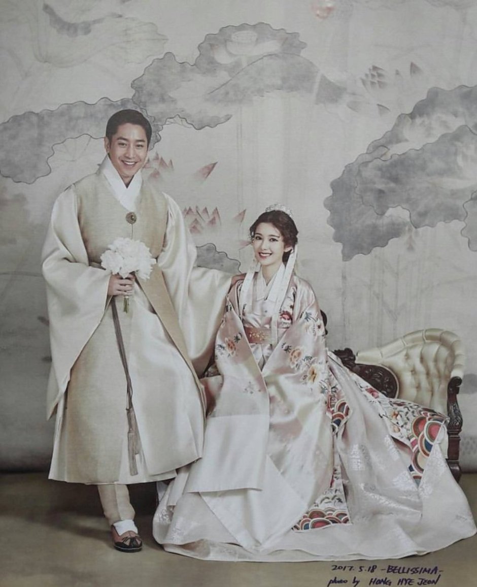 Свадебные ханбоки корейские