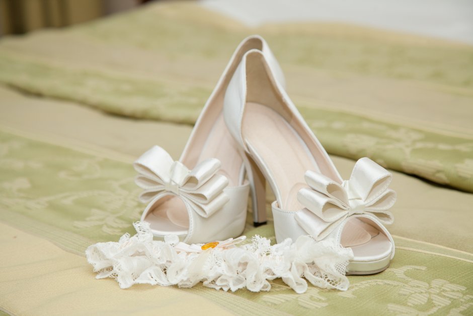 Свадебная обувь без каблука