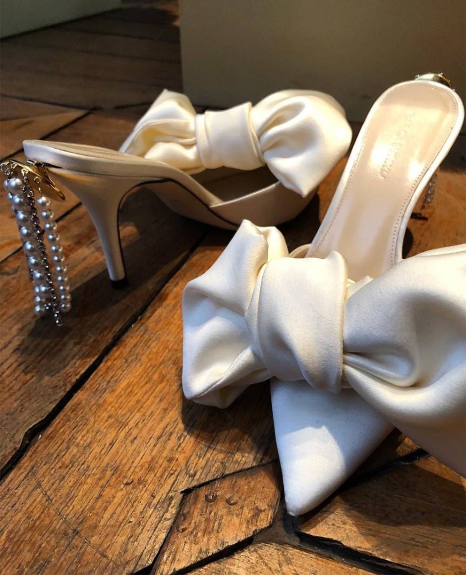 Свадебные туфли с бантом
