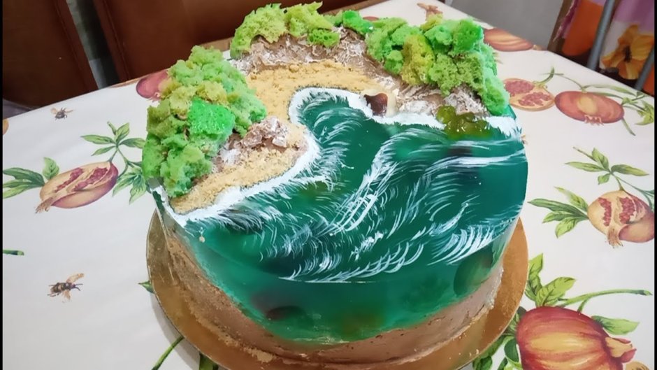 ЖЕЛЕЙНЫЙ торт море океан