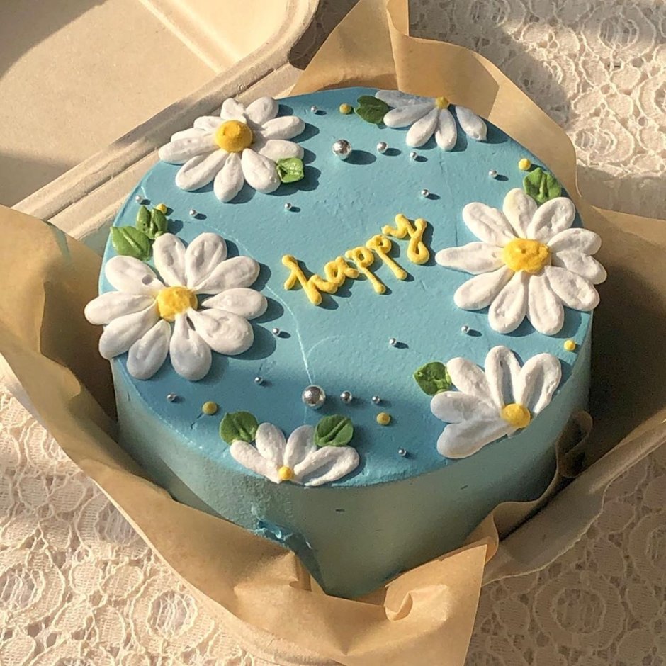 Бенто торт с цветочками