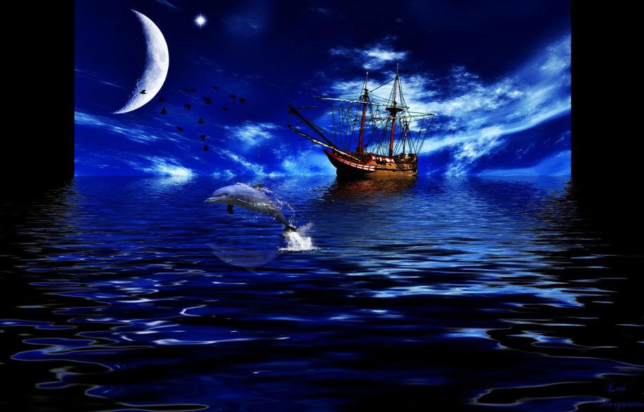 Море Луна корабль