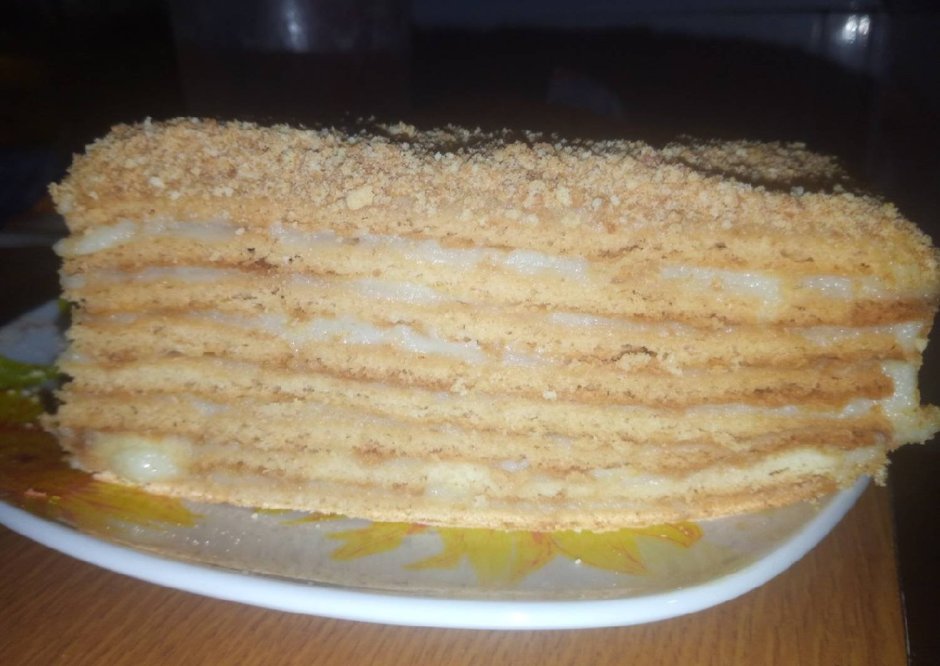 Торт песочный медовик классический