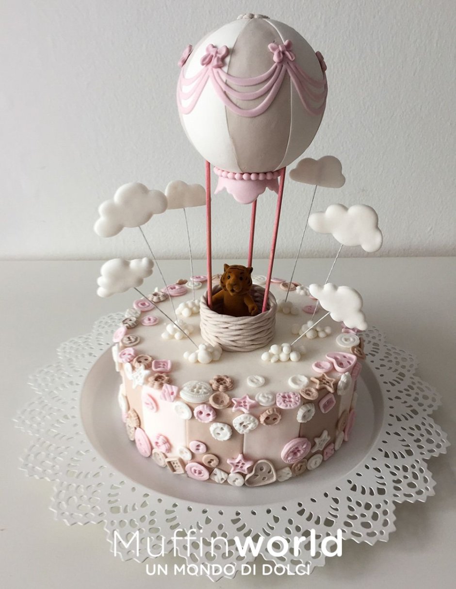 Детский торт с воздушным шаром