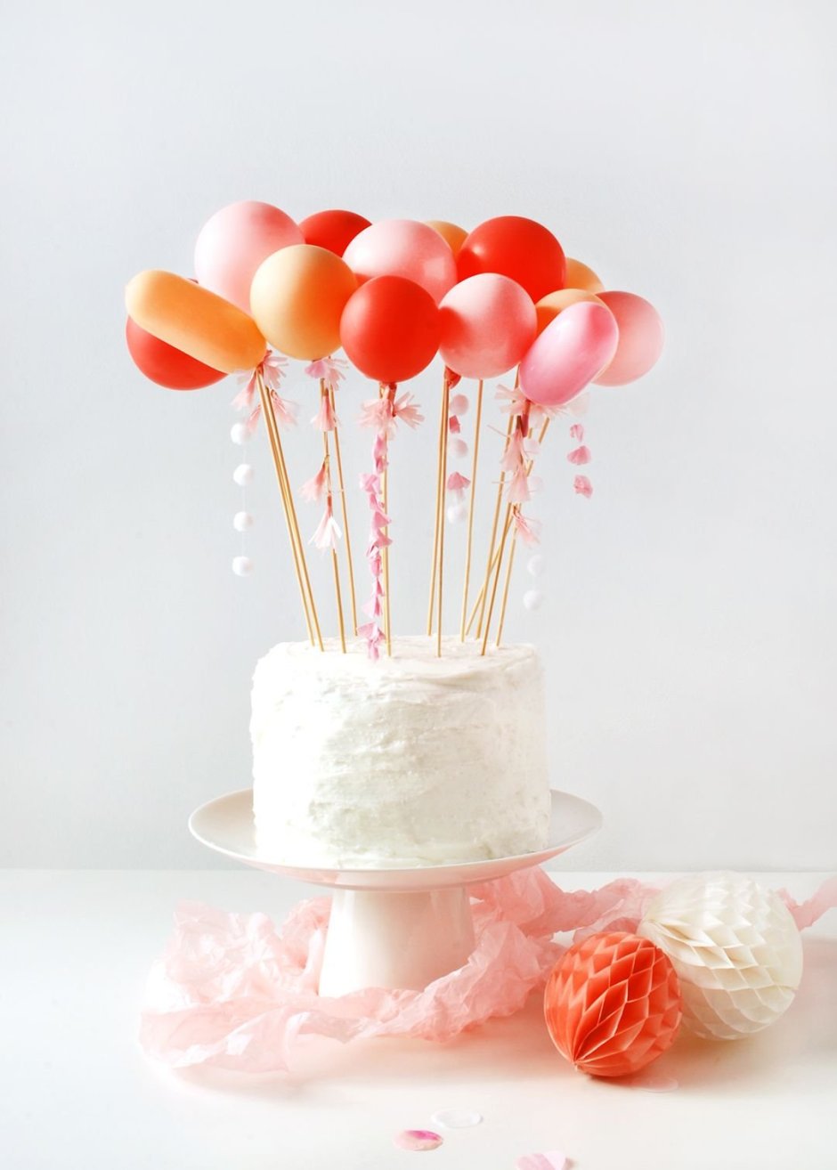 Тортик с воздушными шарами
