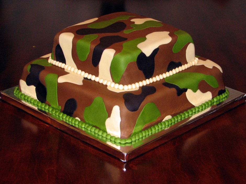 Камуфляжный торт