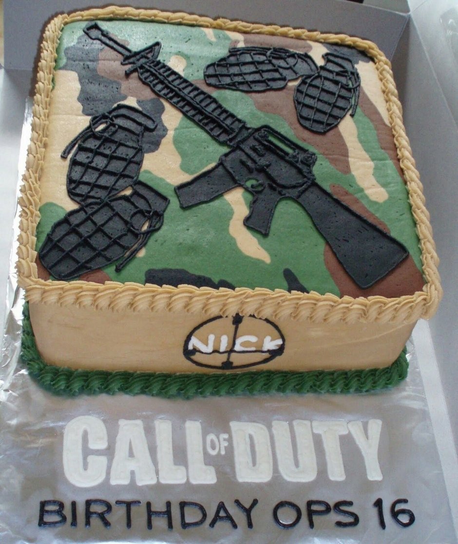 Торты Call of Duty на день рождения