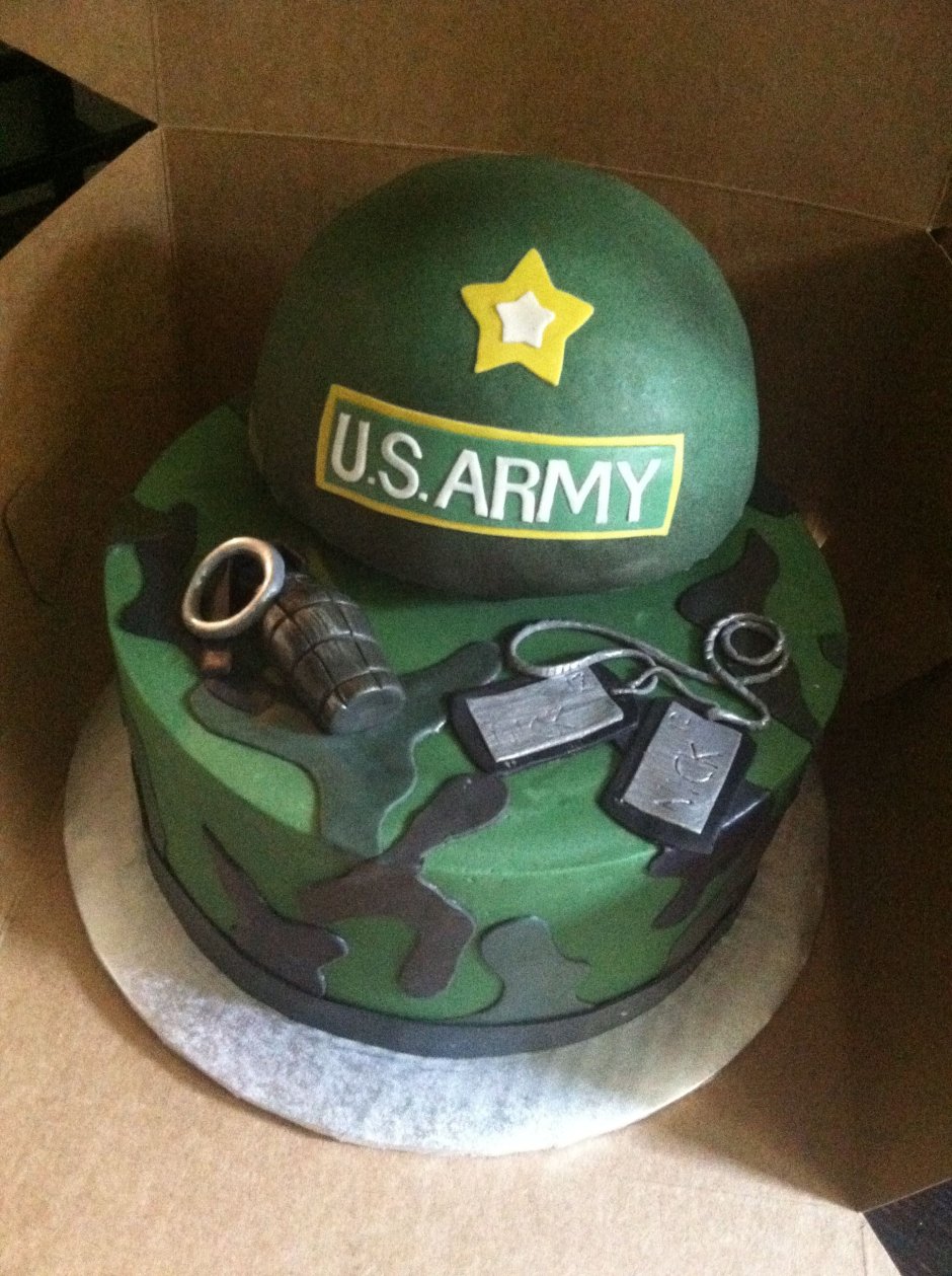 Идея торта для военного