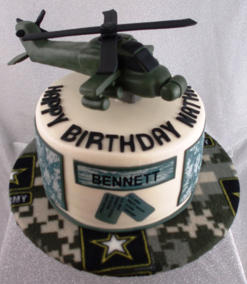 Торт военный вертолет