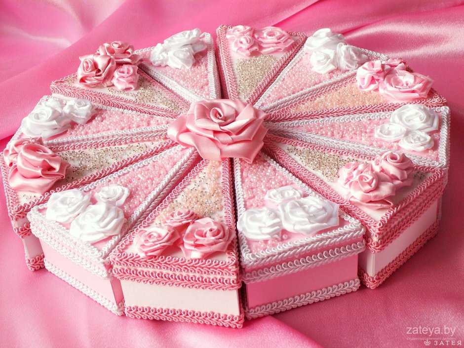 Коробочки для подарка в виде торта