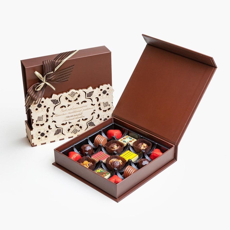 Конфеты шоколадные в коробке