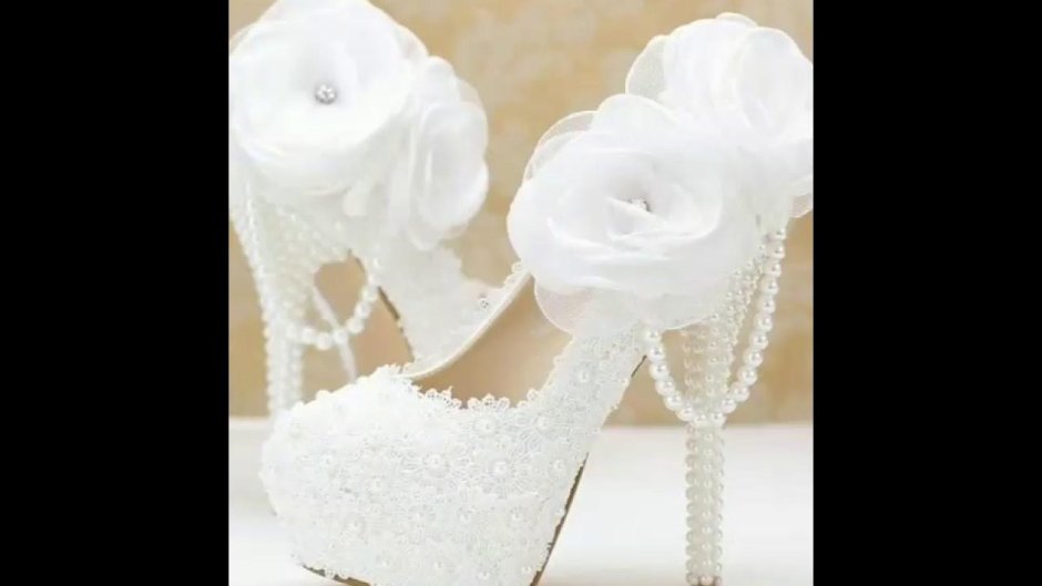 Свадебные туфли на шпильке