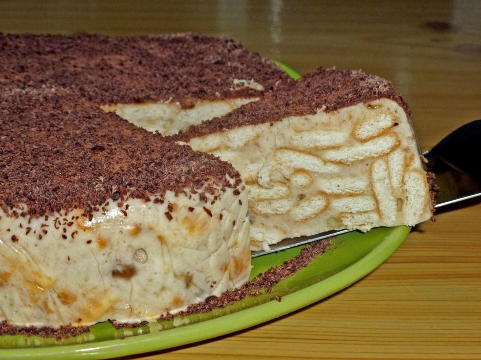 Торт из печенья с заварным кремом