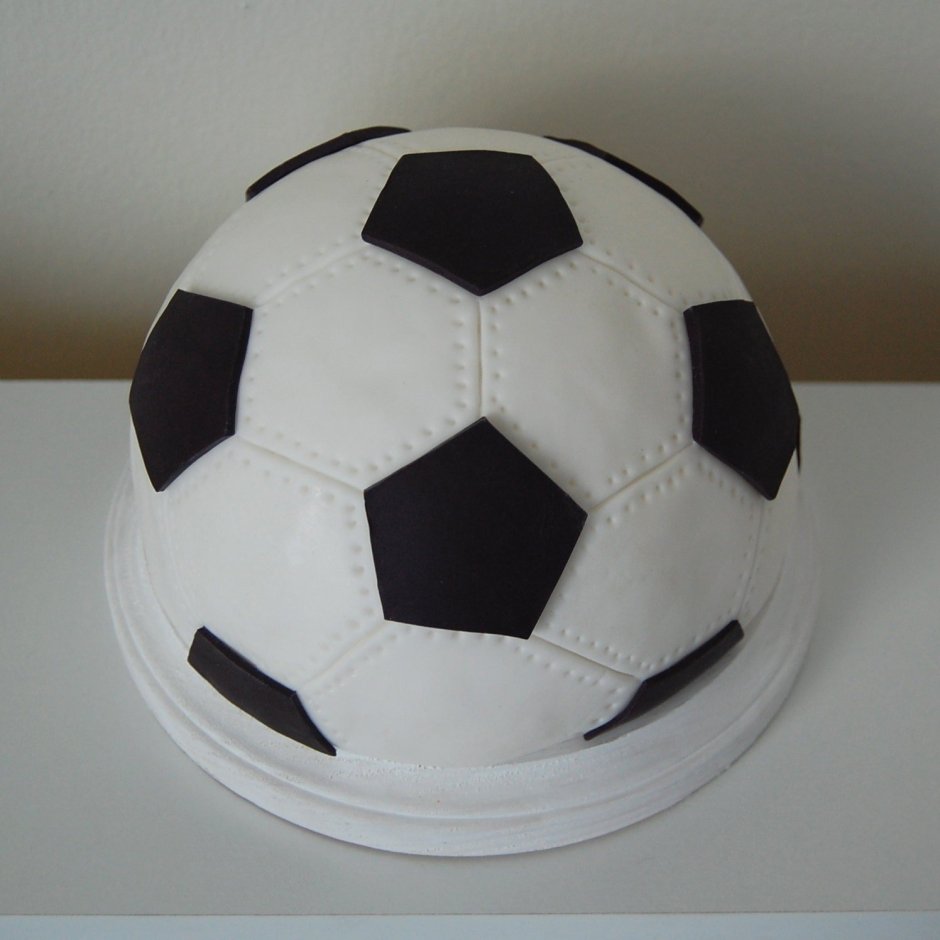 Торт мячик футбольный для девочки