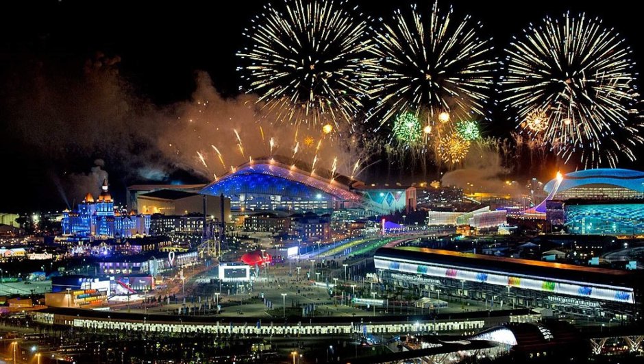 Новогодний Олимпийский парк Сочи