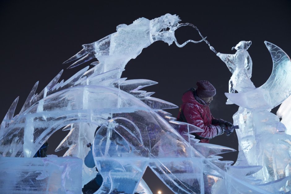 Харбин ледяные скульптуры Горелов Мутузкин