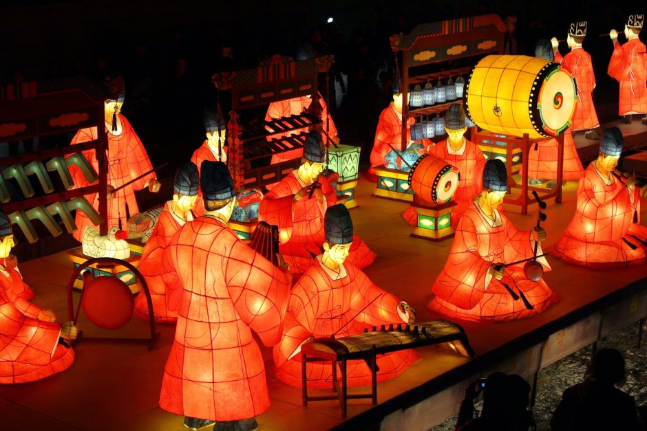Фестиваль фонарей в Южной Корее
