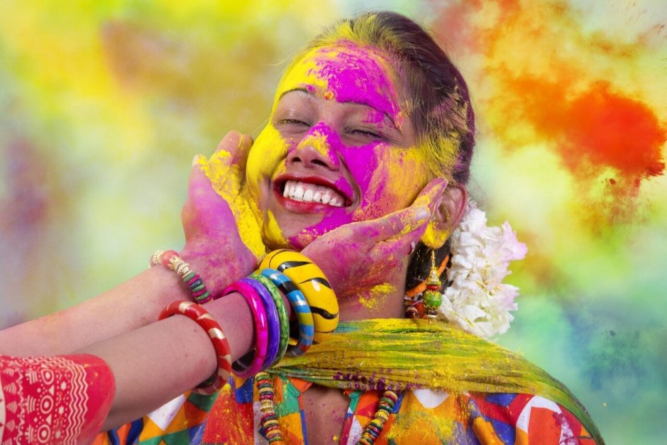 Фестиваль красок холи в индии