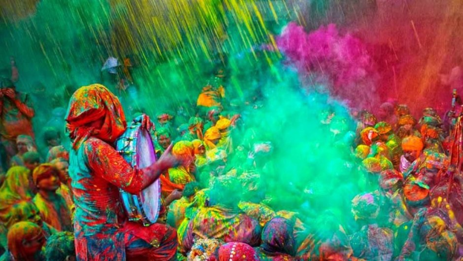 Фестиваль красок в Нью Дели