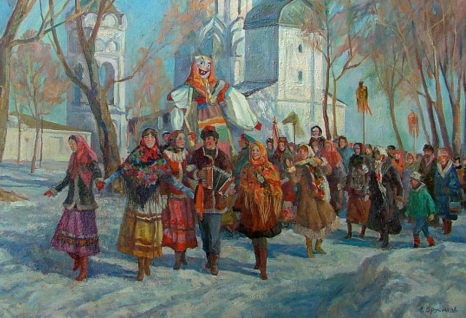 Леонид Соломаткин. Масленица. 1878