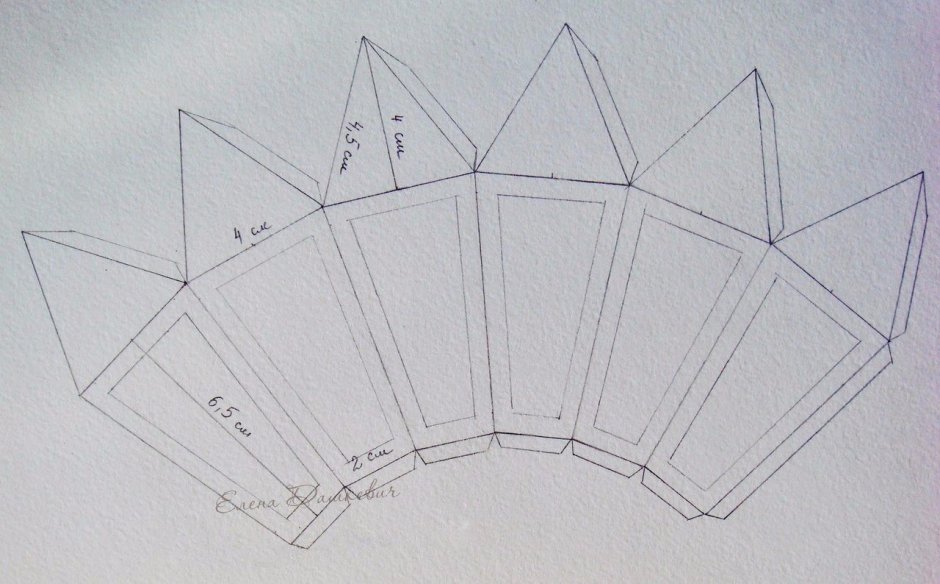 Схема фонарика из картона