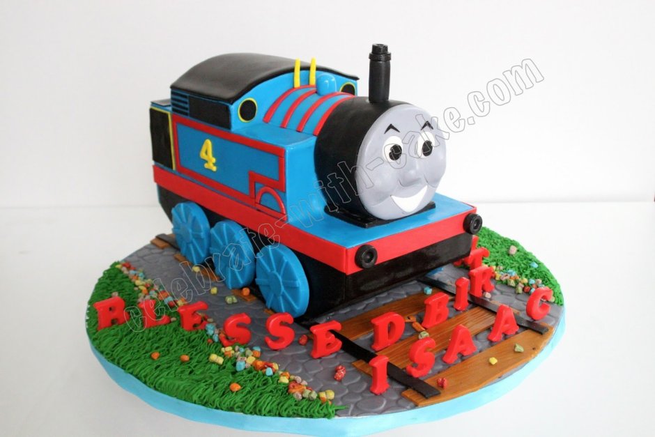 Торт с поездом для мальчика