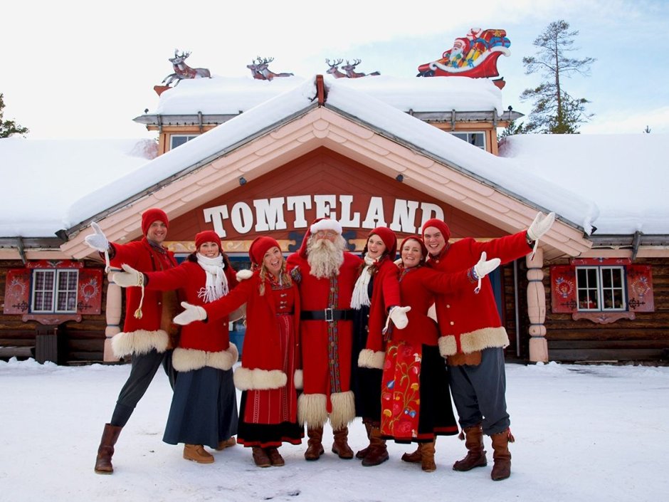 Томтеленд деревня Деда Мороза в Швеции