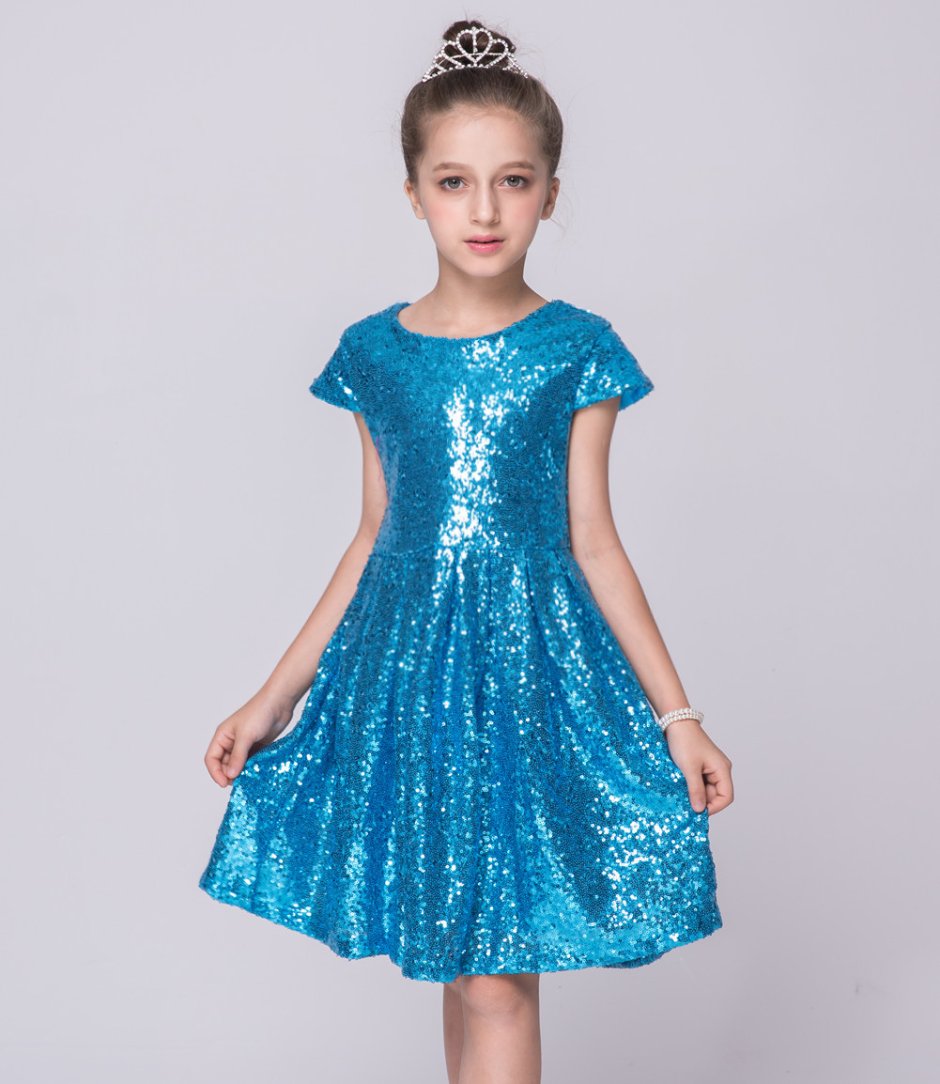 Блестящее платье для девочки