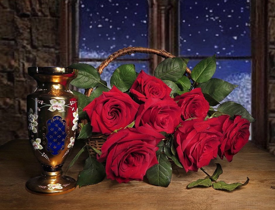 Фотонатюрморты с розами