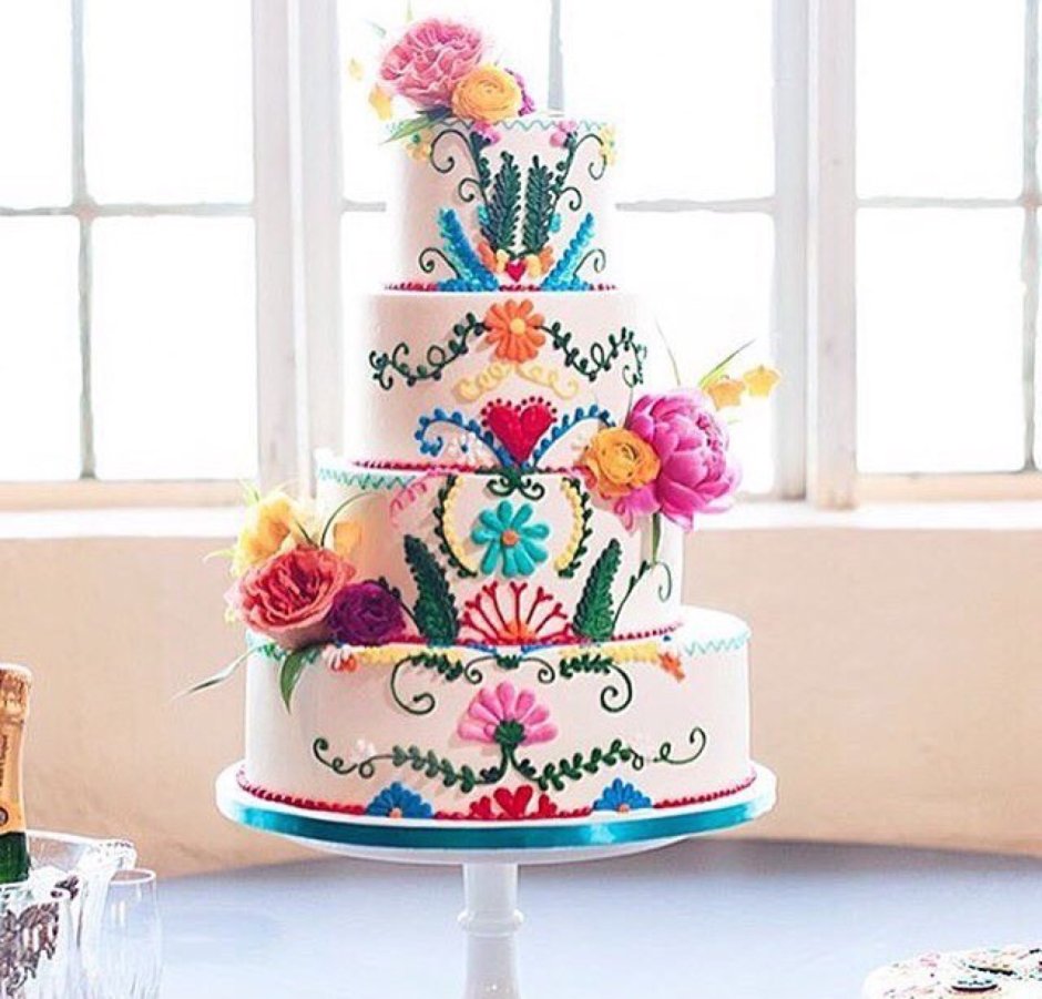 Торт в виде платья невесты
