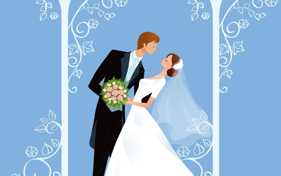 Жених и невеста плакат