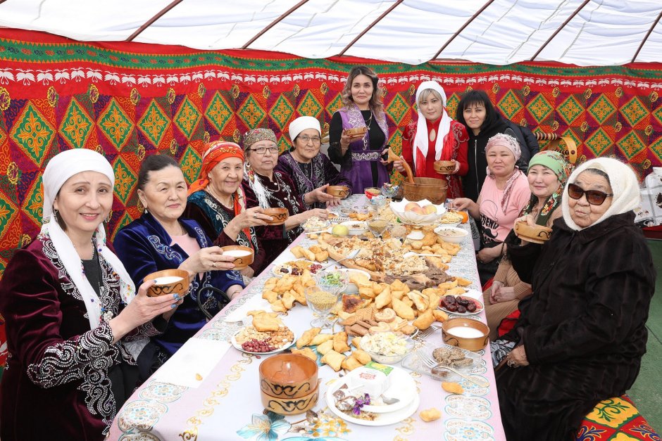 Казахский обряд шашу Наурыз