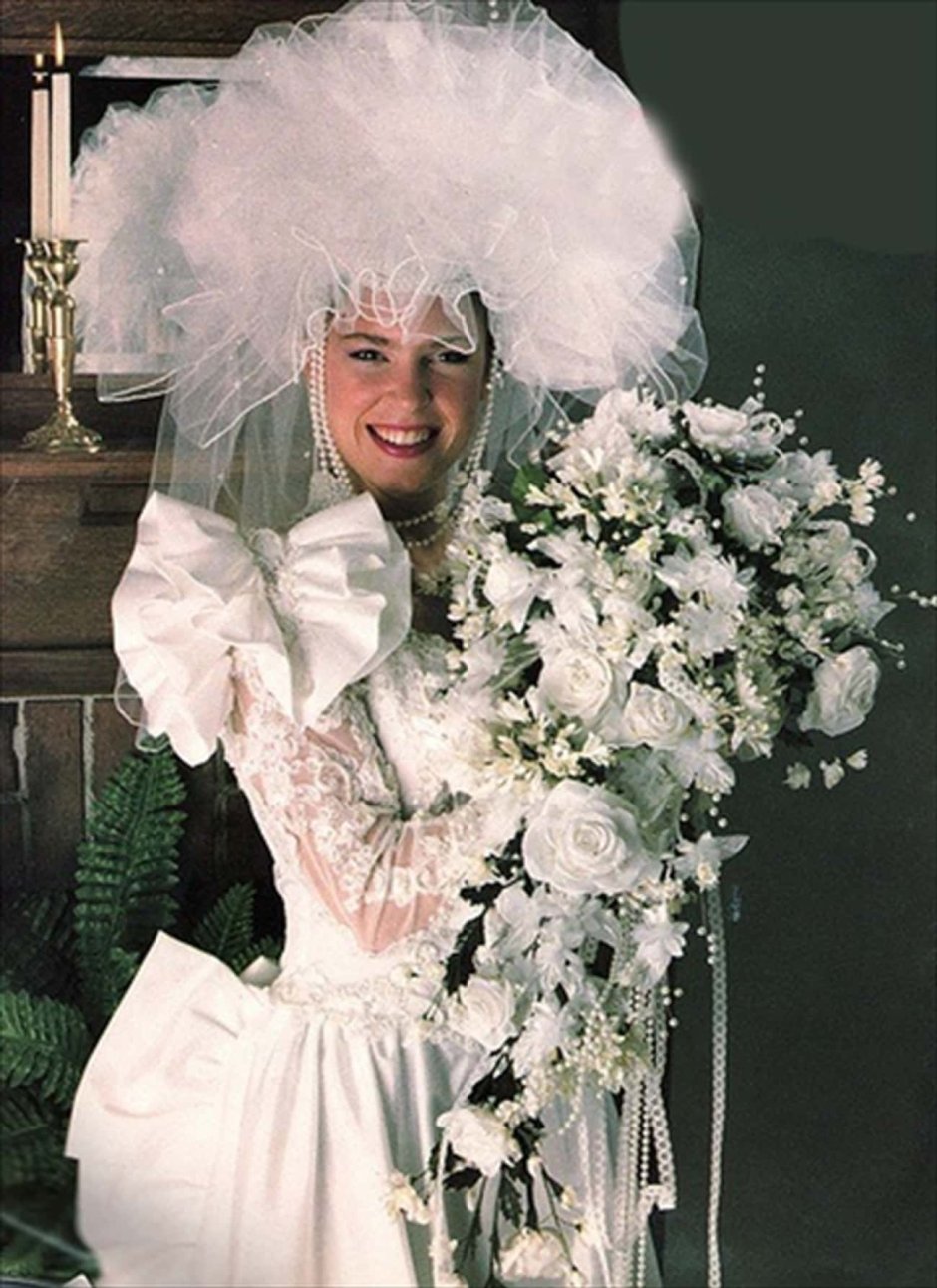 Смешное невеста в белом