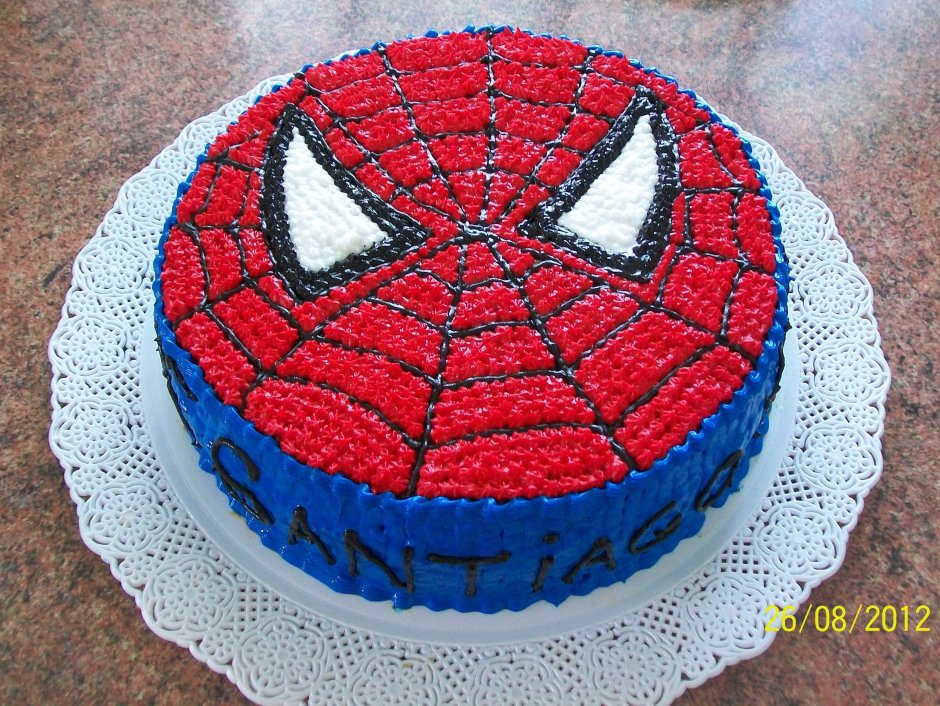 Торт с человеком пауком для мальчика 5