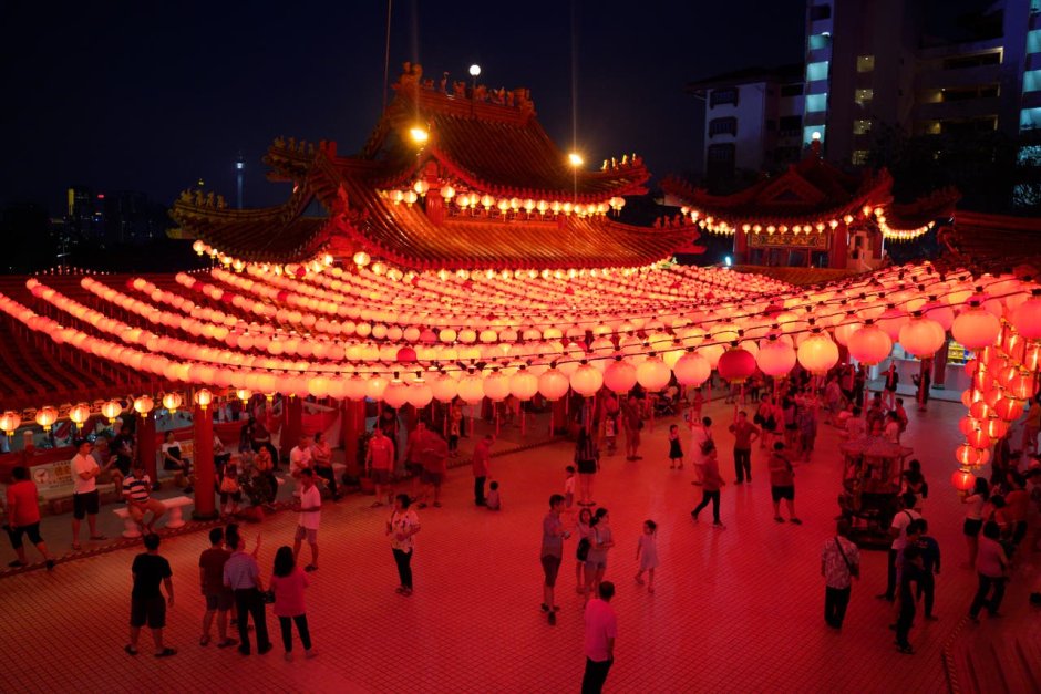 Праздник красных фонарей в Китае