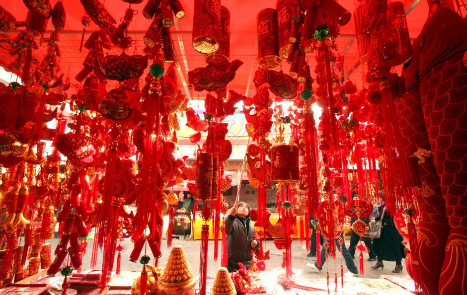 Китайский новый год украшения