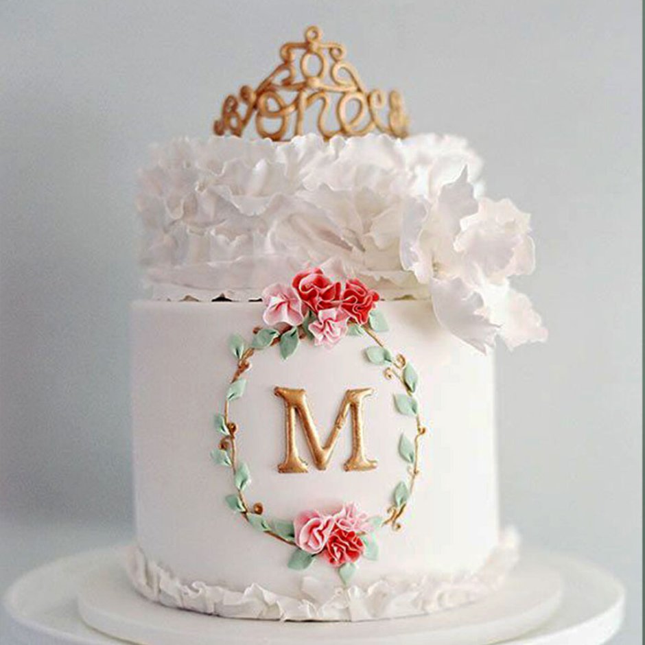 Свадебный торт с буквами