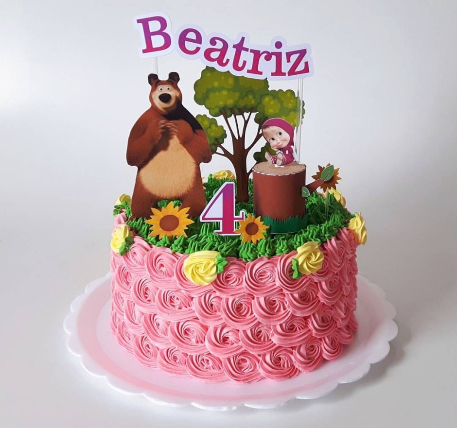 Маша и медведь картинки на торт