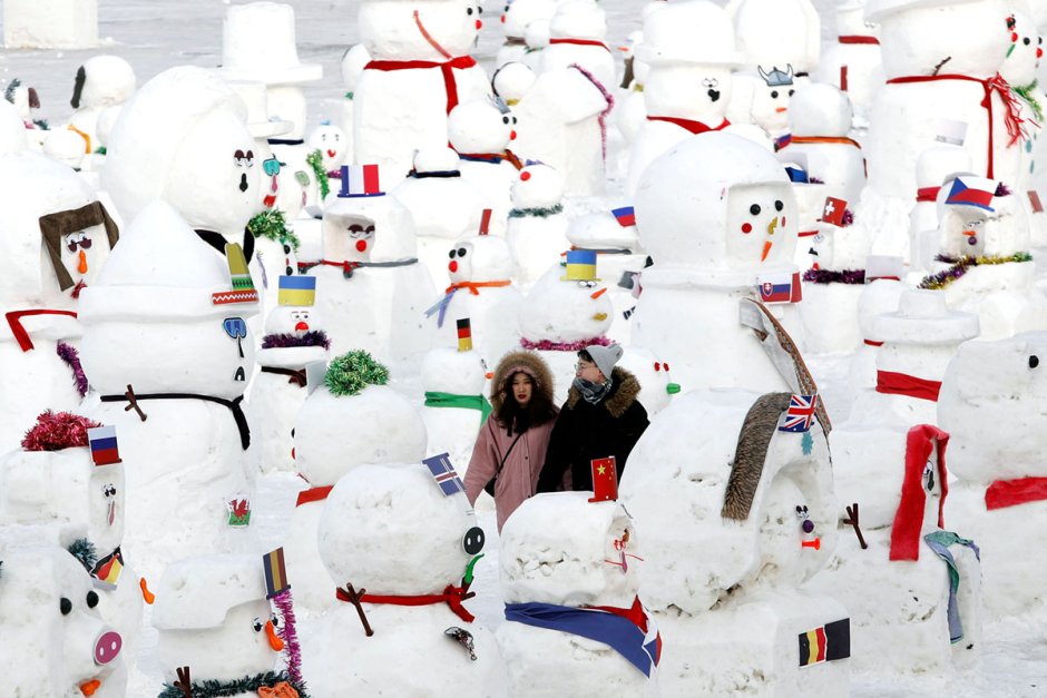Харбин фестиваль ледяных скульптур 2021