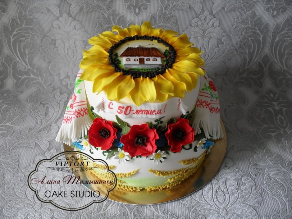 Торт в украинском стиле