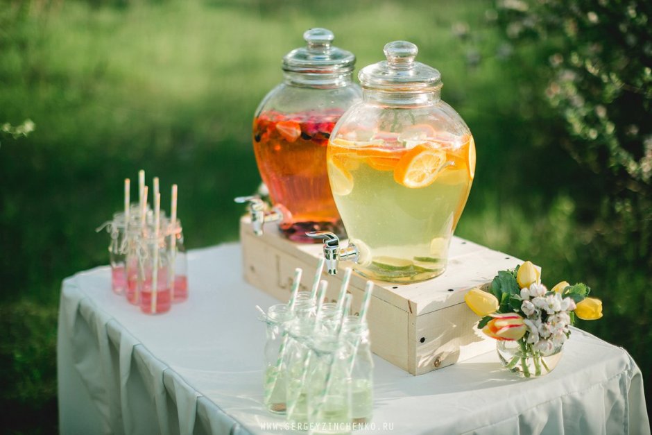 Лимонадный бар на свадьбу