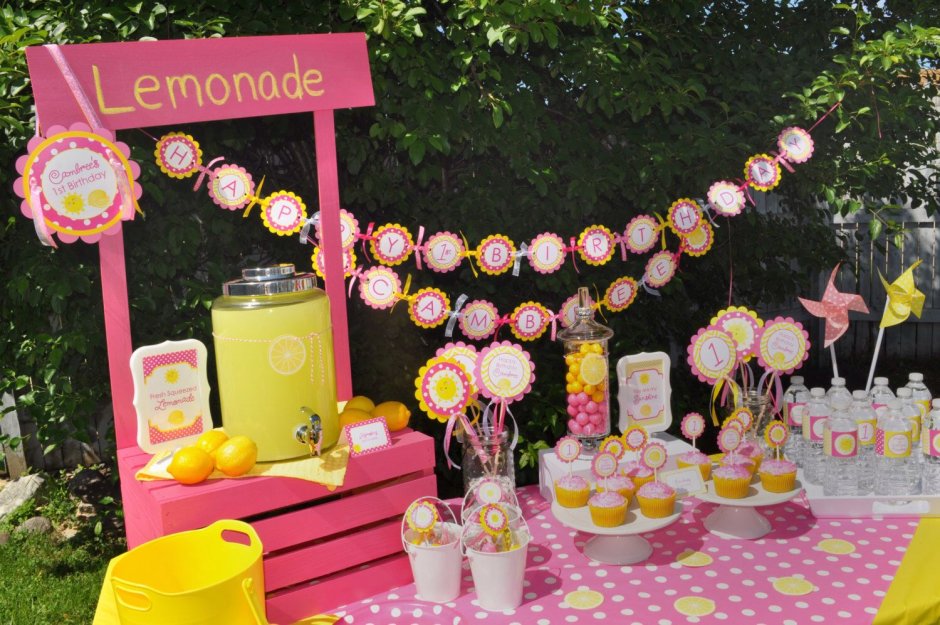Лимонадная вечеринка для детей