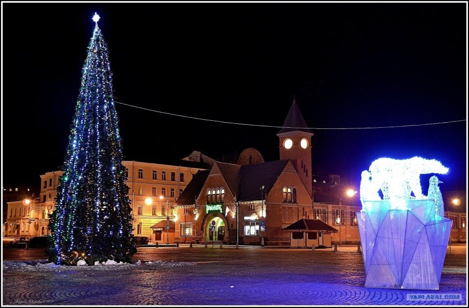 Таллинн Ратушная площадь Рождество