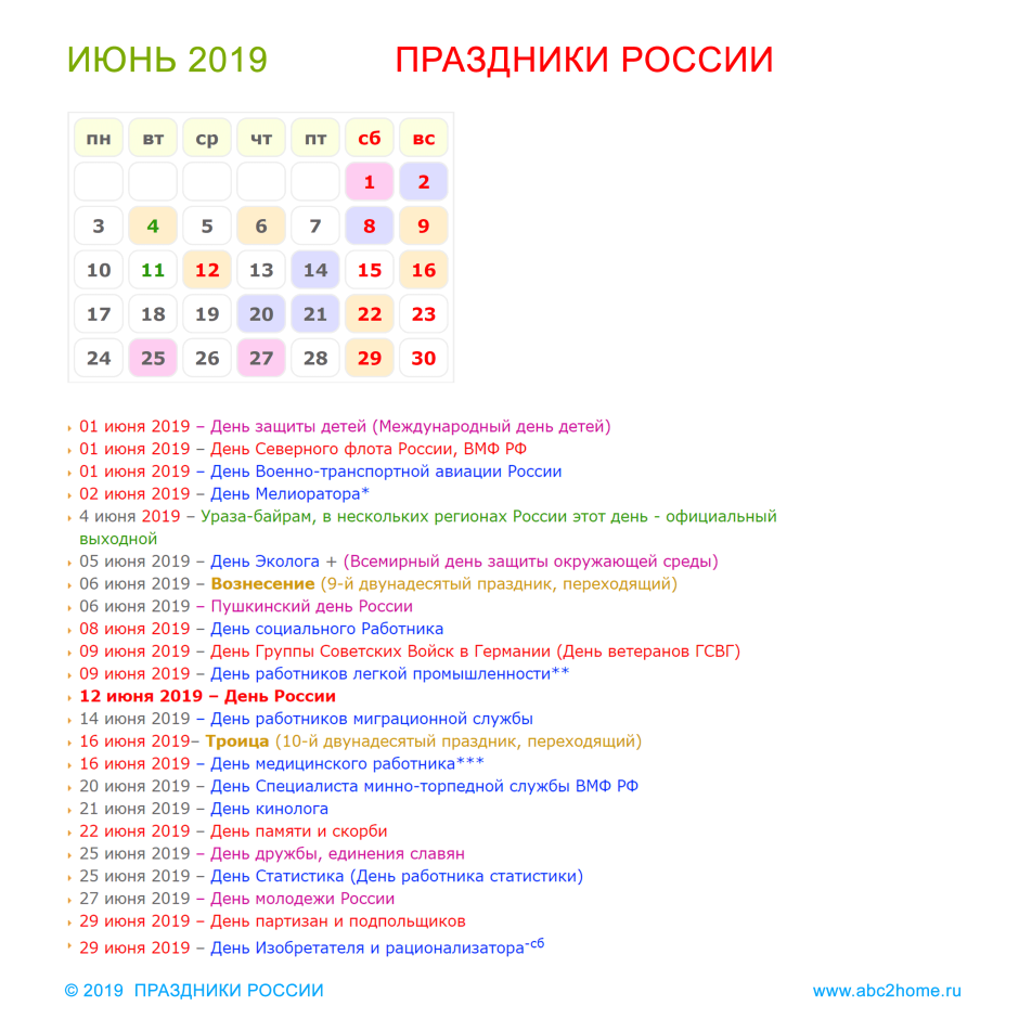 Профессиональные праздники в России
