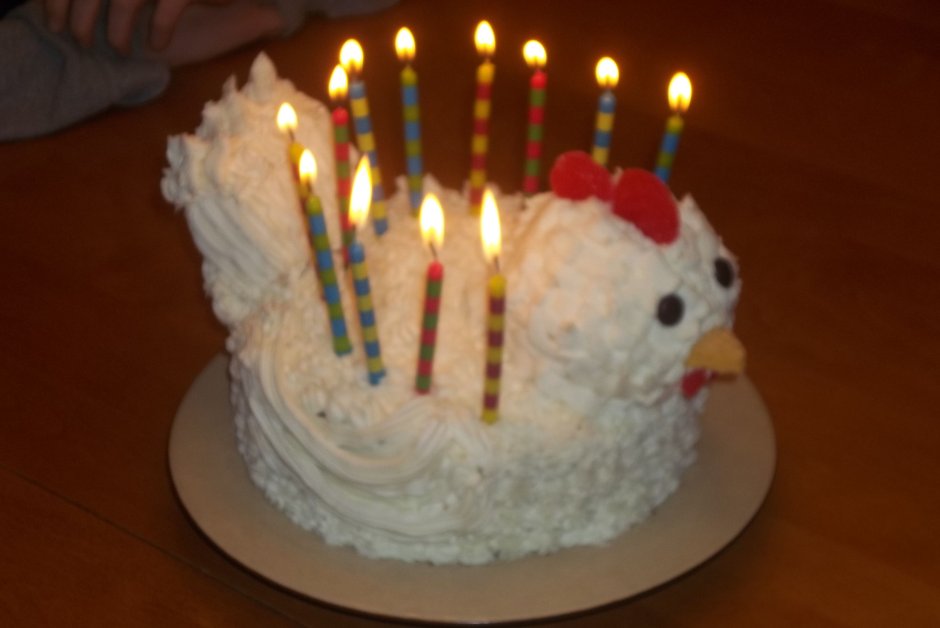 Торт курица на день рождения