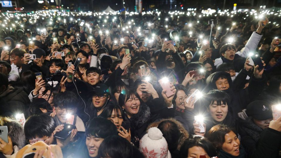 Южная Корея люди новый год