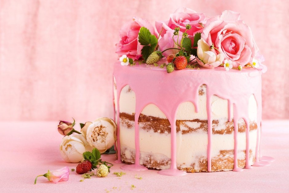 С днём рождения Кристина тортик