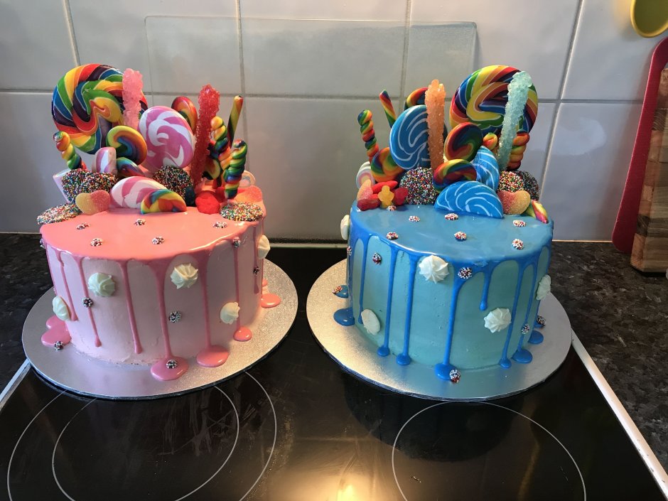 Украшение торта для мальчика и девочки